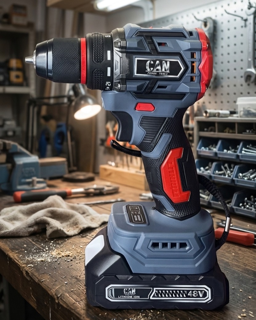 CAN akkumulyatorlu drel – 48V max / 90 n.m  yüksək güc