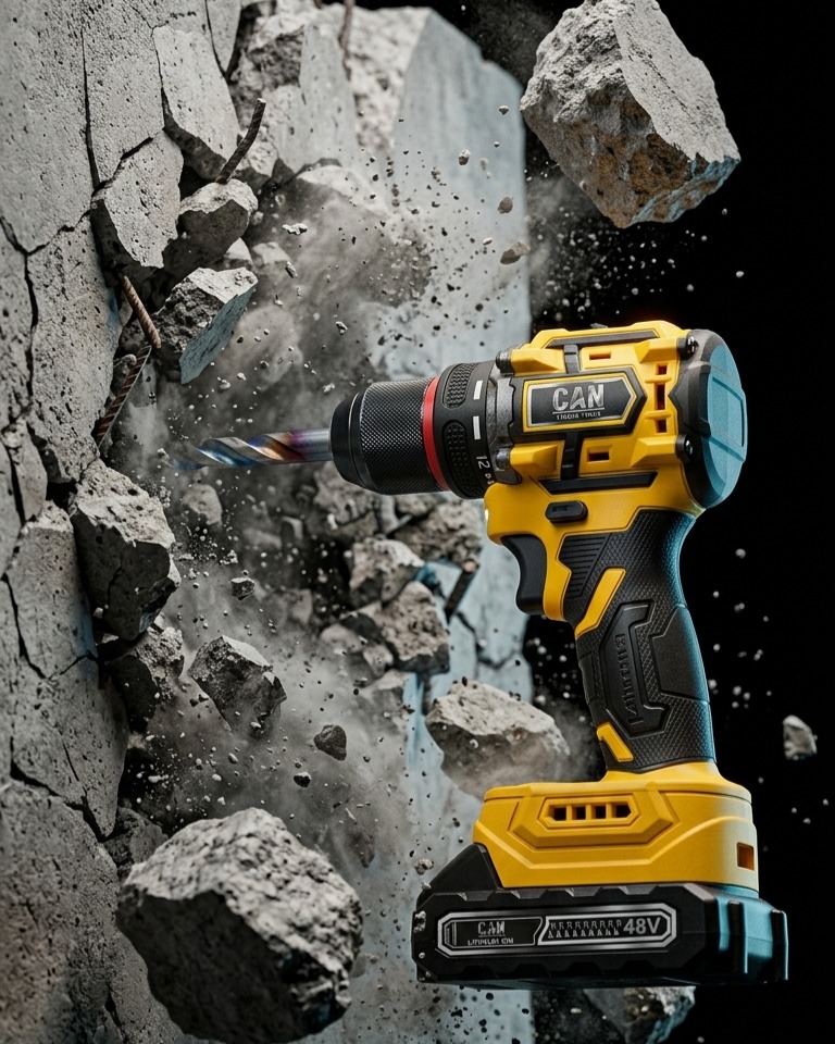 CAN akkumulyatorlu drel – 48V max / 90 n.m  yüksək güc